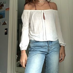 Urban outfitters off the shoulder top